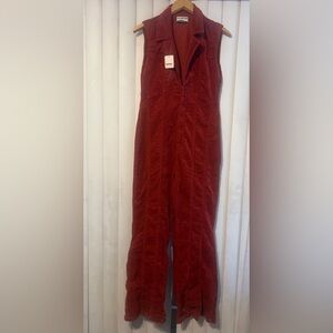 We the Free CRVY Ring The Alarm Corduroy One-Piece Jumpsuit